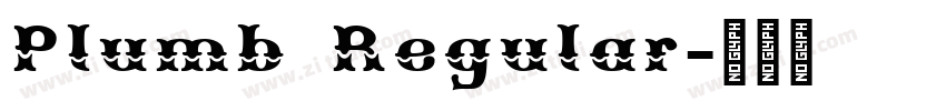 Plumb Regular字体转换 Plumb Regular字体转换
